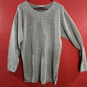 Sliver/ grey sparkly sweater Size XL